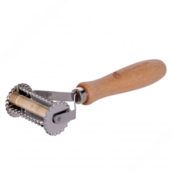 Herramienta de corte con cuchillas de acero dentadas ideal para hacer pasta de farfalle - 56mm