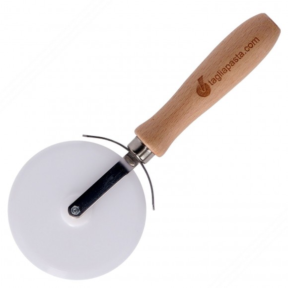 Pizza, Kekse und Kuchen schneider mit kunststoff stahl glatte klinge - 88mm