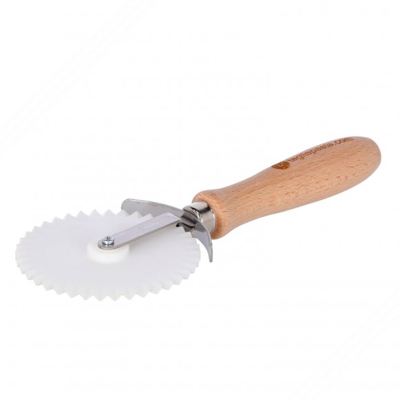 Rotella taglia pizza, biscotti e torte con lama dentata in DELRIN - 88mm