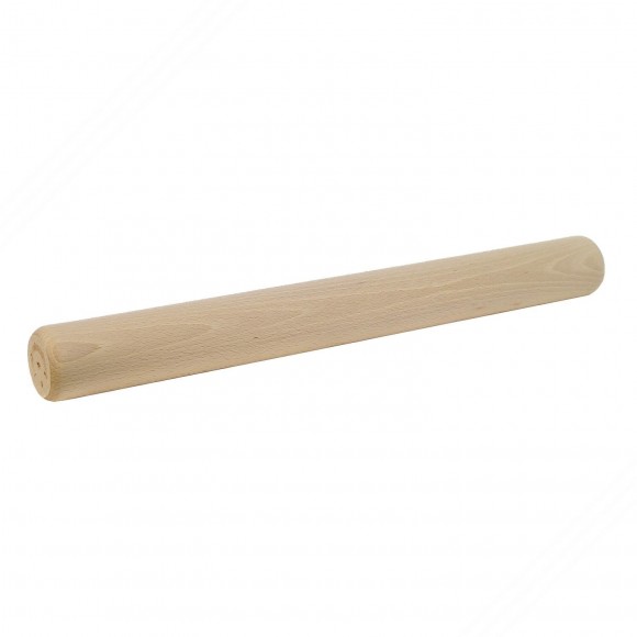 Madera de haya rodillo sin mangos para hacer pasta, pizza o postres. Longitud cm 43