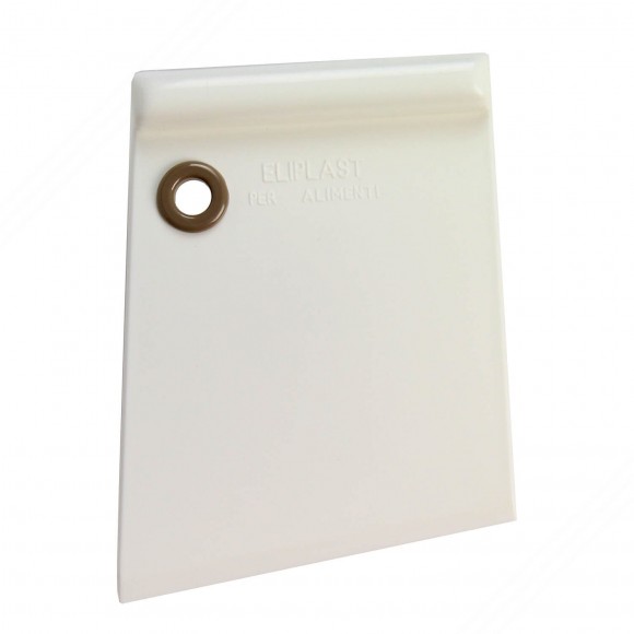 Plastic spatula for cleaning cutting board