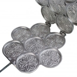 La Tigella - Tigelliera 7 places in aluminum - tigelle dia. 8,5cm 2