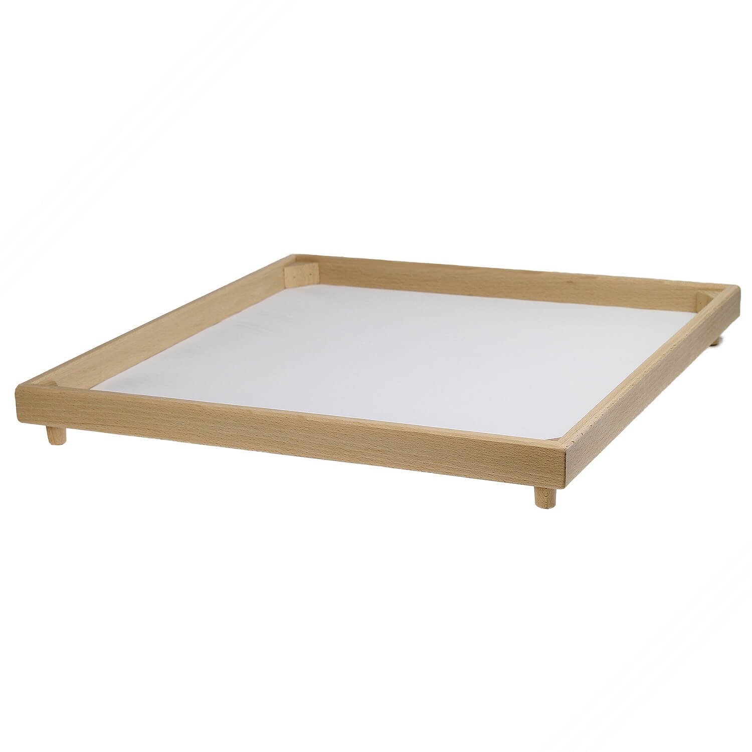 Vierkant beukenhout pasta drograk 50x50 cm