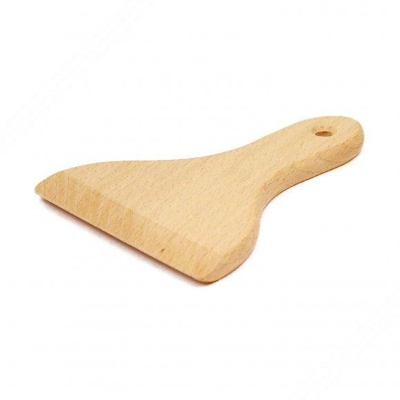 Spatola con manico in legno di faggio per tagliere pasta
