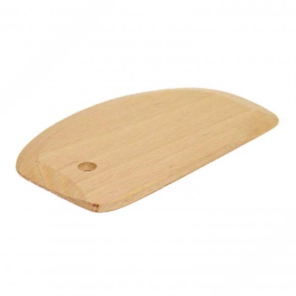 Spatola di faggio per pulizia tagliere pasta