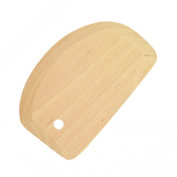 Spatola di faggio per pulizia tagliere pasta