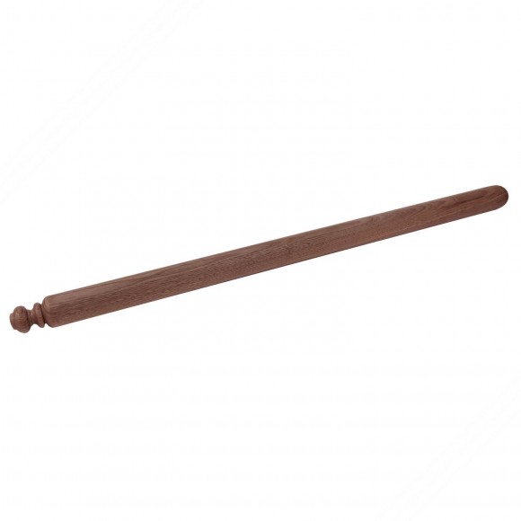 Rolling pin in walnut tree wood for fresh homemade pasta. 100 cm