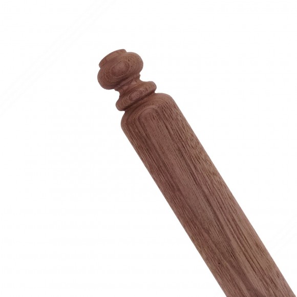 Rolling pin in walnut tree wood for fresh homemade pasta. 100 cm