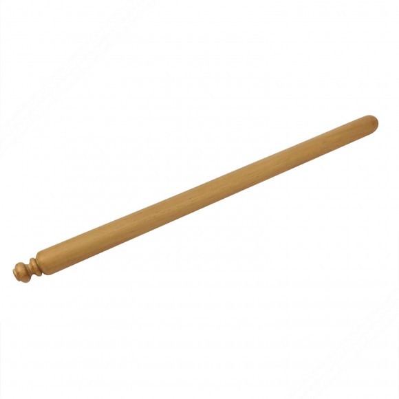 Rodillo en madera de árbol de iroko para pasta casera fresca. 80 cm