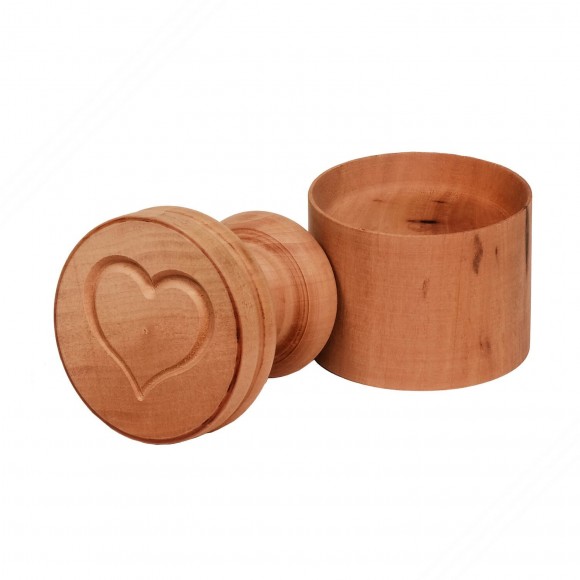Heart-shaped Stamp for Making Ligurian Corzetti Pasta