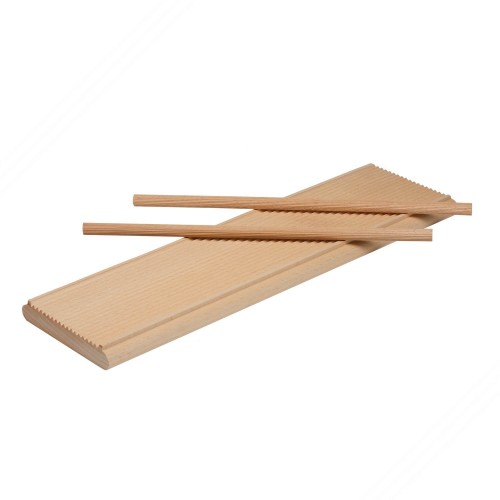 Double usage planche à découper en bois - rigagnocchi / garganelli et normes