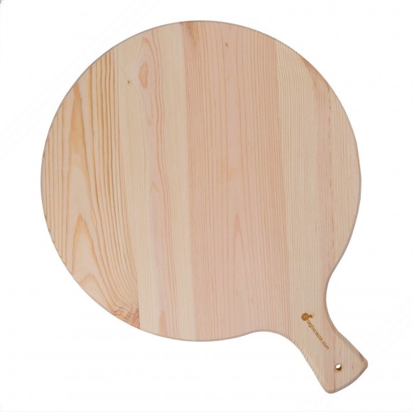 Wooden round cutting board for pizza