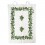 Boîtier pour pâtisserie en lin de coton avec vert Estampes romagnoles - Tailles maximales 75x50 cm