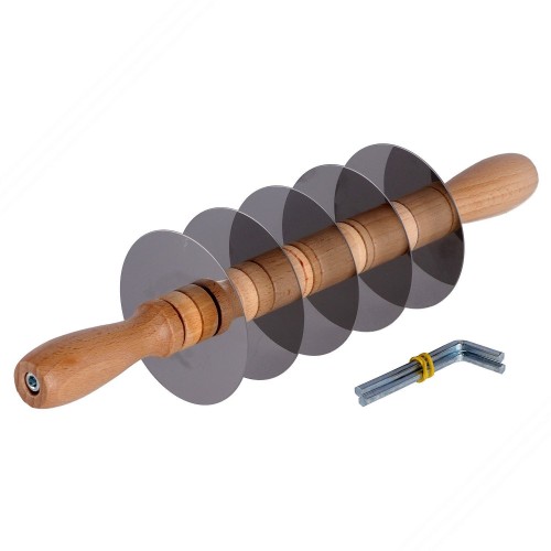 Couteau à pâte rotatif professionnel avec 5 droites Blades en acier inoxydable