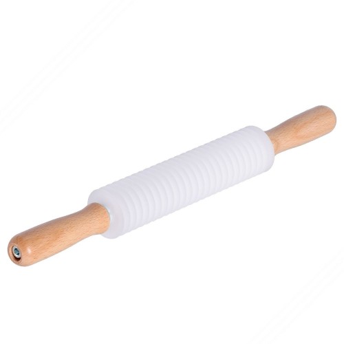 Madera Rodillo cortador de masa con 26 Smooth Blades para hacer Spaghettoni