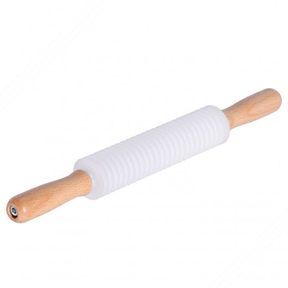 Madera Rodillo cortador de masa con 26 Smooth Blades para hacer Spaghettoni
