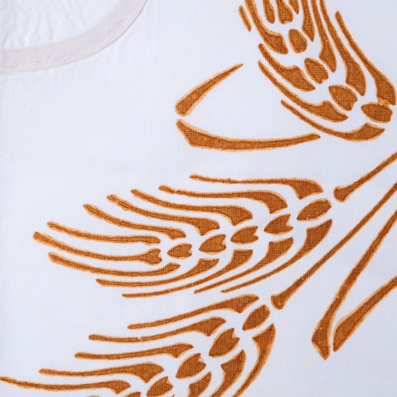 Aventais para crianças em Algodão-linho com Ferrugem tradicional Estampas da Romagna Medidas 60x50 cm