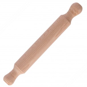 Rolling pin, in beech tree wood, for cutter guitar. Length cm 32 2