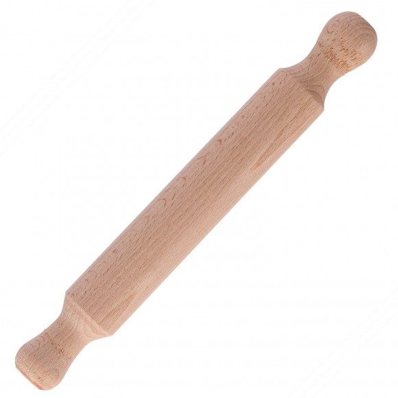 Rolling pin, in beech tree wood, for cutter guitar. Length cm 32