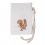 Baumwolle-Leinen tasche mit Rostfarbe Romagnole Muster - Maßnahmen 15x21 cm