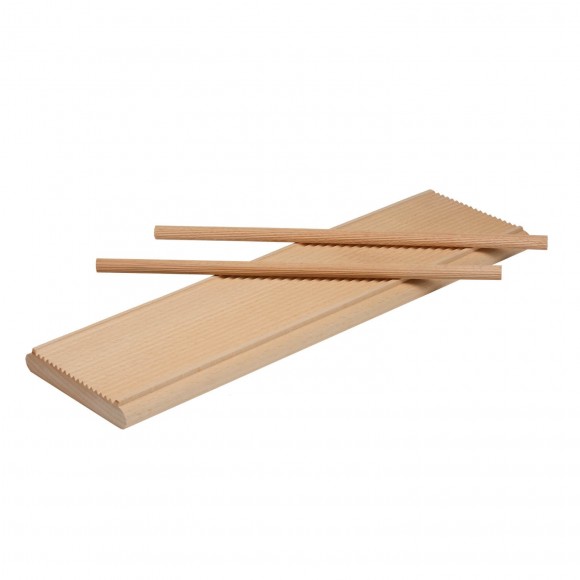 Double use wooden cutting board - rigagnocchi / garganelli and standard