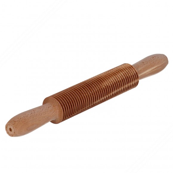 Schneid-Rollen für Teig aus Buchenholz für Spaghetti.Länge 32 cm
