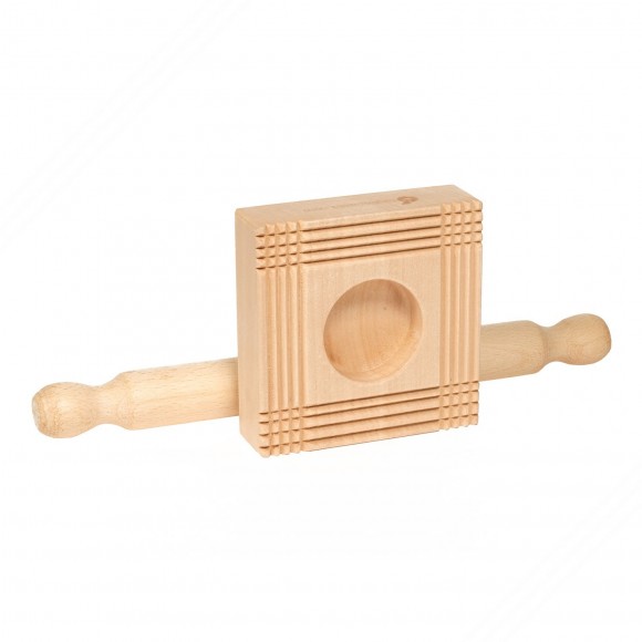 Houten deegroller voor ravioli