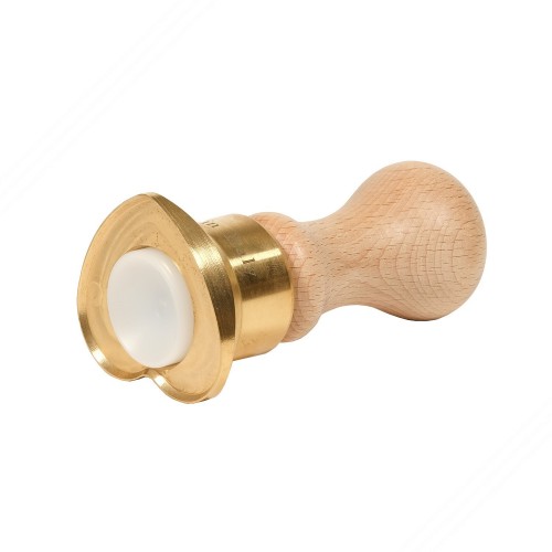 Herzförmig messing ravioli-schnitt form mit automatischem auswerfer - 10,5 x 6 cm Diam.