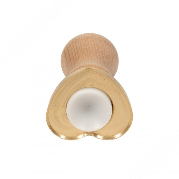 Herzförmig messing ravioli-schnitt form mit automatischem auswerfer - 10,5 x 6 cm Diam.