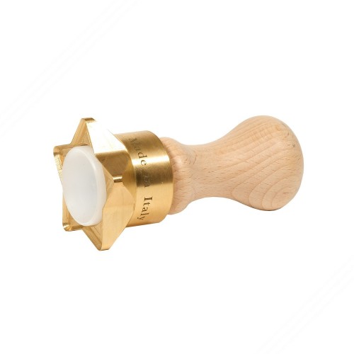 Sternförmig messing ravioli-schnitt form mit automatischem auswerfer - 10,5 x 6 cm Diam.