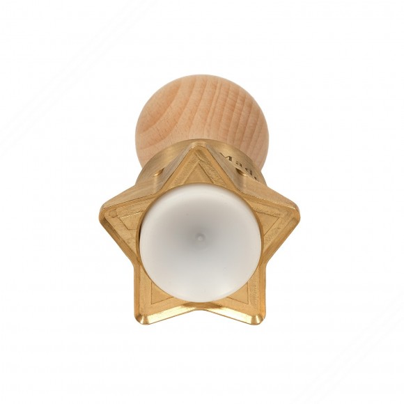 Sternförmig messing ravioli-schnitt form mit automatischem auswerfer - 10,5 x 6 cm Diam.