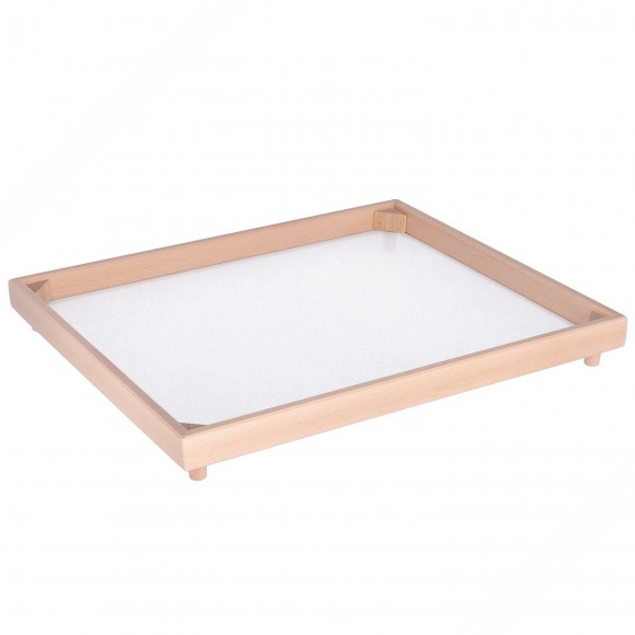 Madera de haya rectangular fresca Secadero plano para pasta. Dim. 40x50 cm