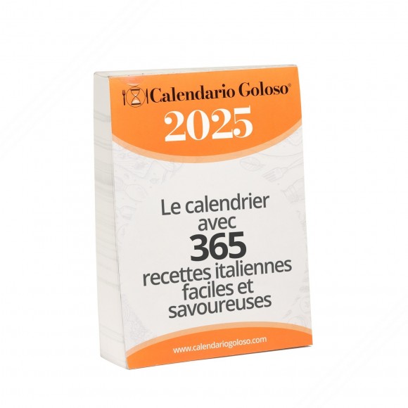 Calendario Goloso 2025 mit Rezepten nur auf französischem Papier
