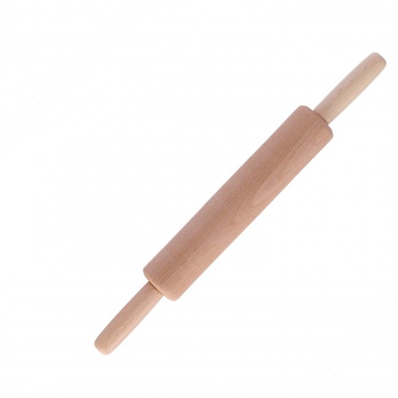 Rotation rouleau à pâtisserie, pour pâtes fraîches, avec double poignée. Longueur cm 40