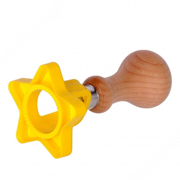 Sternförmig Lebensmittelechter POM-Kunststoff Form für Schneiden Ravioli – Durchmesser 64 mm