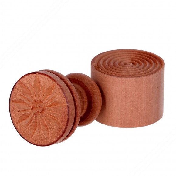 Em forma de edelvais Molde para fazer Ligurian Corzetti Pasta