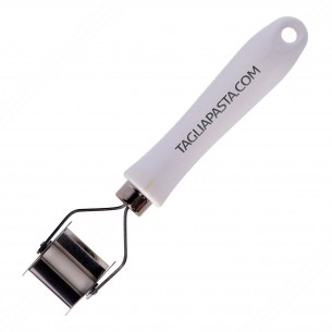 Pasta Cutter with Smooth Steel Blades for Making Tortellini. Makes 4 Squares of Pastry with Sides of 28 mm Per Rotation. 2