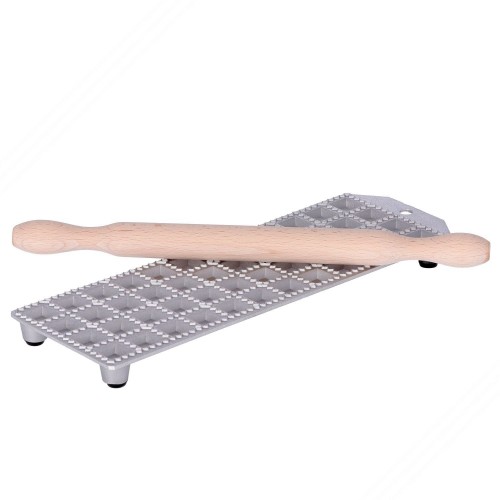 Ravioli Mold for Making 48 Square Ravioli of 25x25 mm with Square Filling Pocket