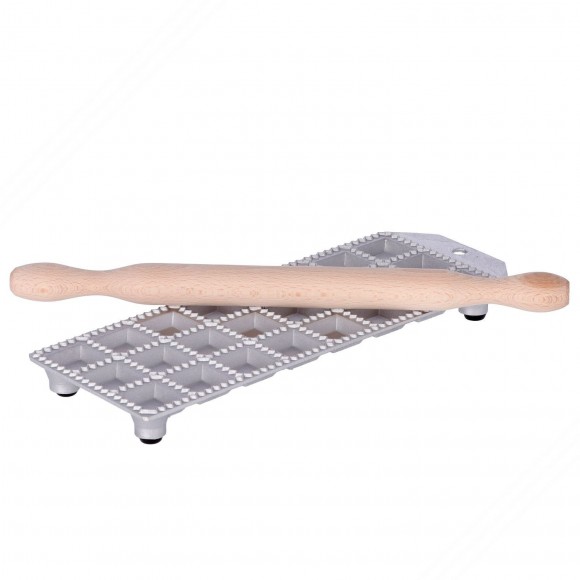 Molde para raviolis para hacer 24 Plaza Ravioli de 32x32 mm con bolsillo de relleno cuadrado