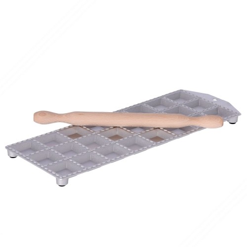 Moule à raviolis pour faire 24 Square Ravioli de 47x47 mm avec poche carrée de remplissage