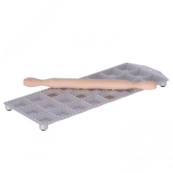Moule à raviolis pour faire 24 Square Ravioli de 47x47 mm avec poche carrée de remplissage