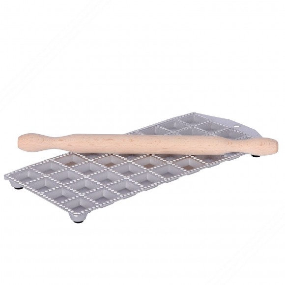 Ravioli Mold for Making 36 Square Ravioli of 35x35 mm with Square Filling Pocket