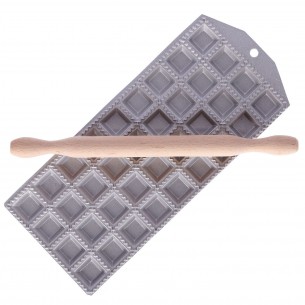 Ravioli Mold for Making 36 Square Ravioli of 35x35 mm with Square Filling Pocket 2