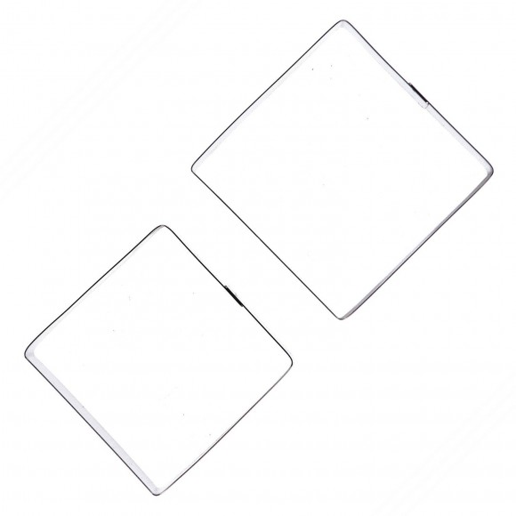 2 carrés de cuisson en acier.Dimensions des côtés : 74 et 82 mm.Hauteur : 50 mm