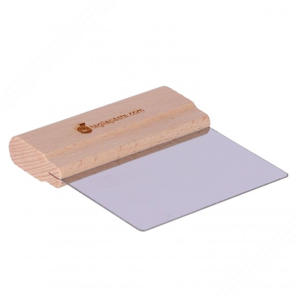 Spatula für Reinigung Schneidbretter mit Stahl Klinge von 116 mm und Holzgriff