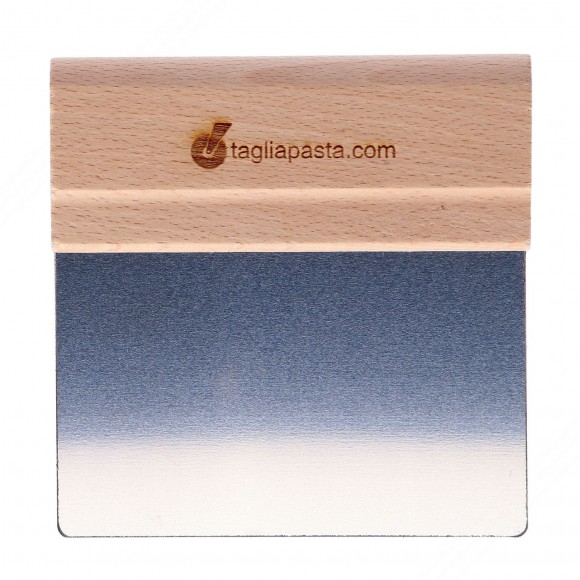 Spatula para limpeza Tábuas de corte com lâmina de aço de 116 mm e punho de madeira