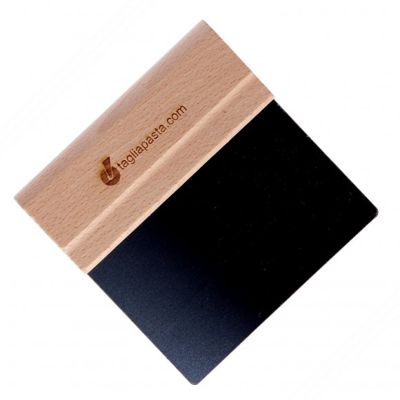 Spatula für Reinigung Schneidbretter mit Stahl Klinge von 116 mm und Holzgriff