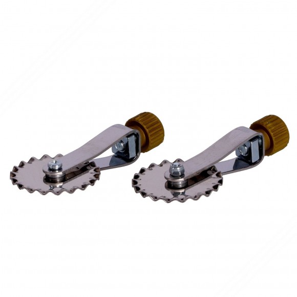 2 roues de rechange en acier inoxydable