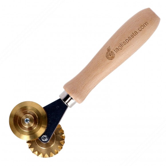 Messing doppelblatt schneider rad mit zahnrad und glatter klinge