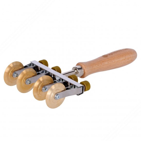 Einstellbar pasta-Schneider mit 4 messing glatte klingen